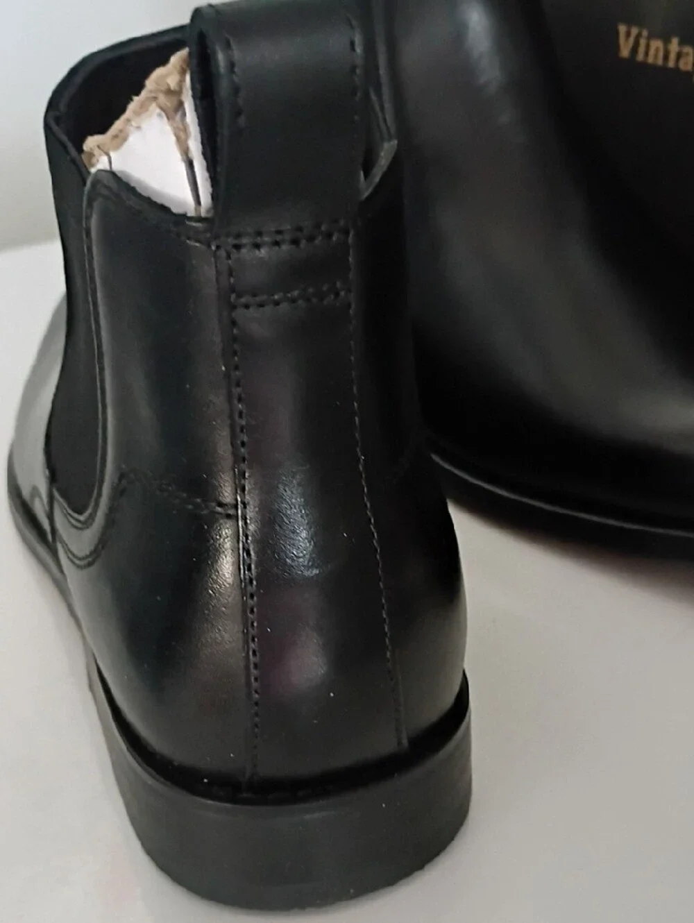 Vintage Foundry Co. Men's Black Leather Chukka Boots